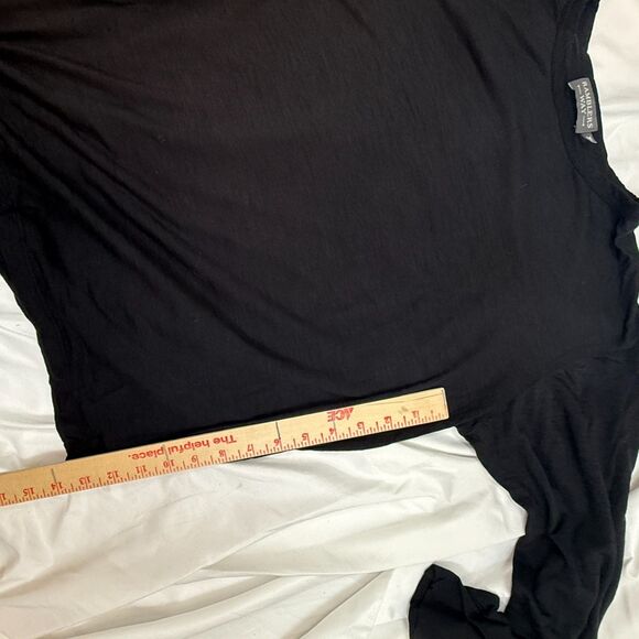 Rambler’s Way 100% Merino Wool Pullover Sweater Base Layer Black Ski Women Sz M - Picture 8 of 9